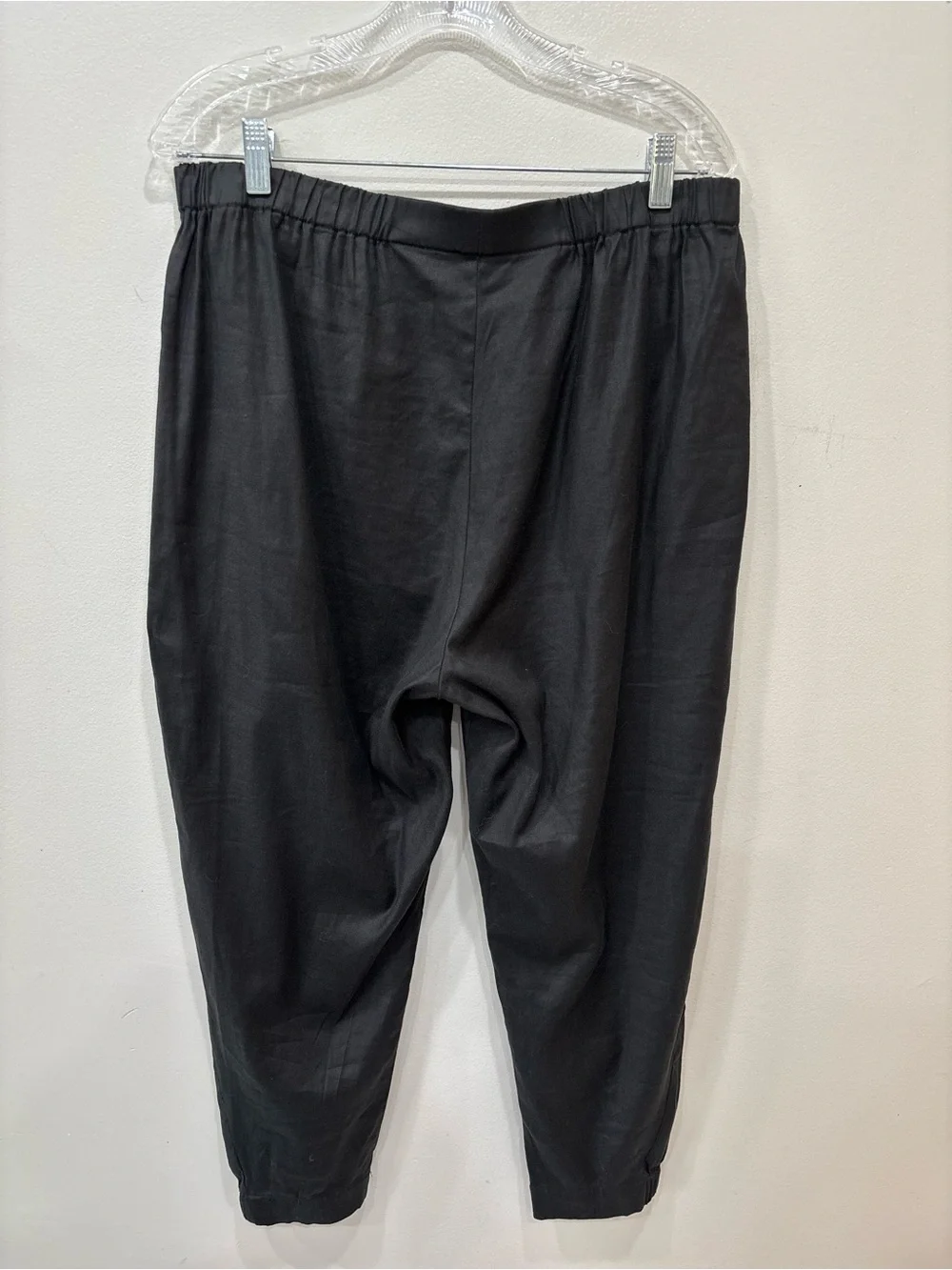 Babaton Linen Blend Jogger Black Pockets Pants Women’s Size XL